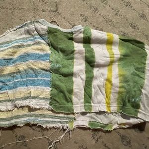 super distressed free people textile shirt